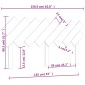vidaXL Κεφαλάρι Κρεβατιού159,5x3x80,5εκ. από Μασίφ Ξύλο Πεύκου