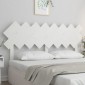 vidaXL Κεφαλάρι Κρεβατιού Λευκό 159,5x3x80,5 εκ. από Μασίφ Ξύλο Πεύκου