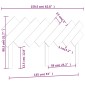 vidaXL Κεφαλάρι Κρεβατιού Μαύρο 159,5x3x80,5 εκ. Μασίφ Ξύλο Πεύκου