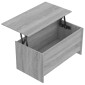 vidaXL Τραπεζάκι Σαλονιού Γκρι Sonoma 102x55,5x52,5 εκ. Επεξεργ. Ξύλο
