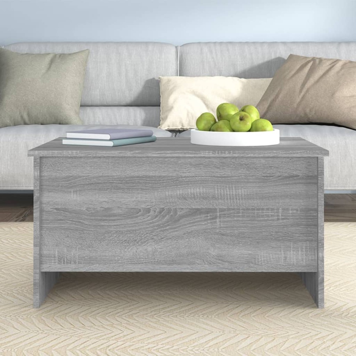 vidaXL Τραπεζάκι Σαλονιού Γκρι Sonoma 80x55,5x41,5 εκ. Επεξεργ. Ξύλο