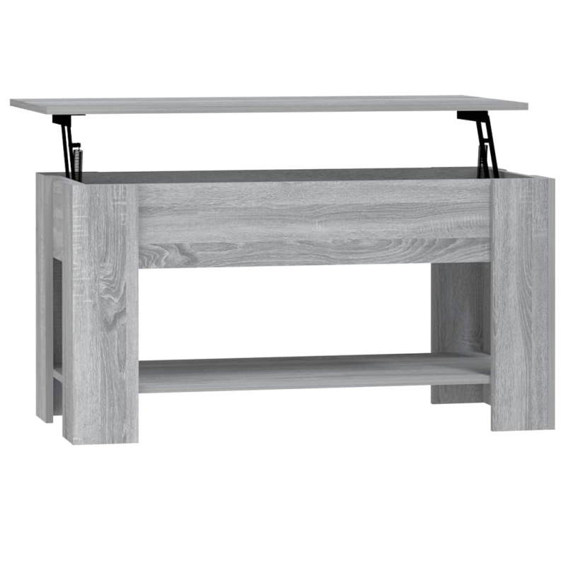 vidaXL Τραπεζάκι Σαλονιού Γκρι Sonoma 101x49x52 εκ. Επεξεργασμένο Ξύλο