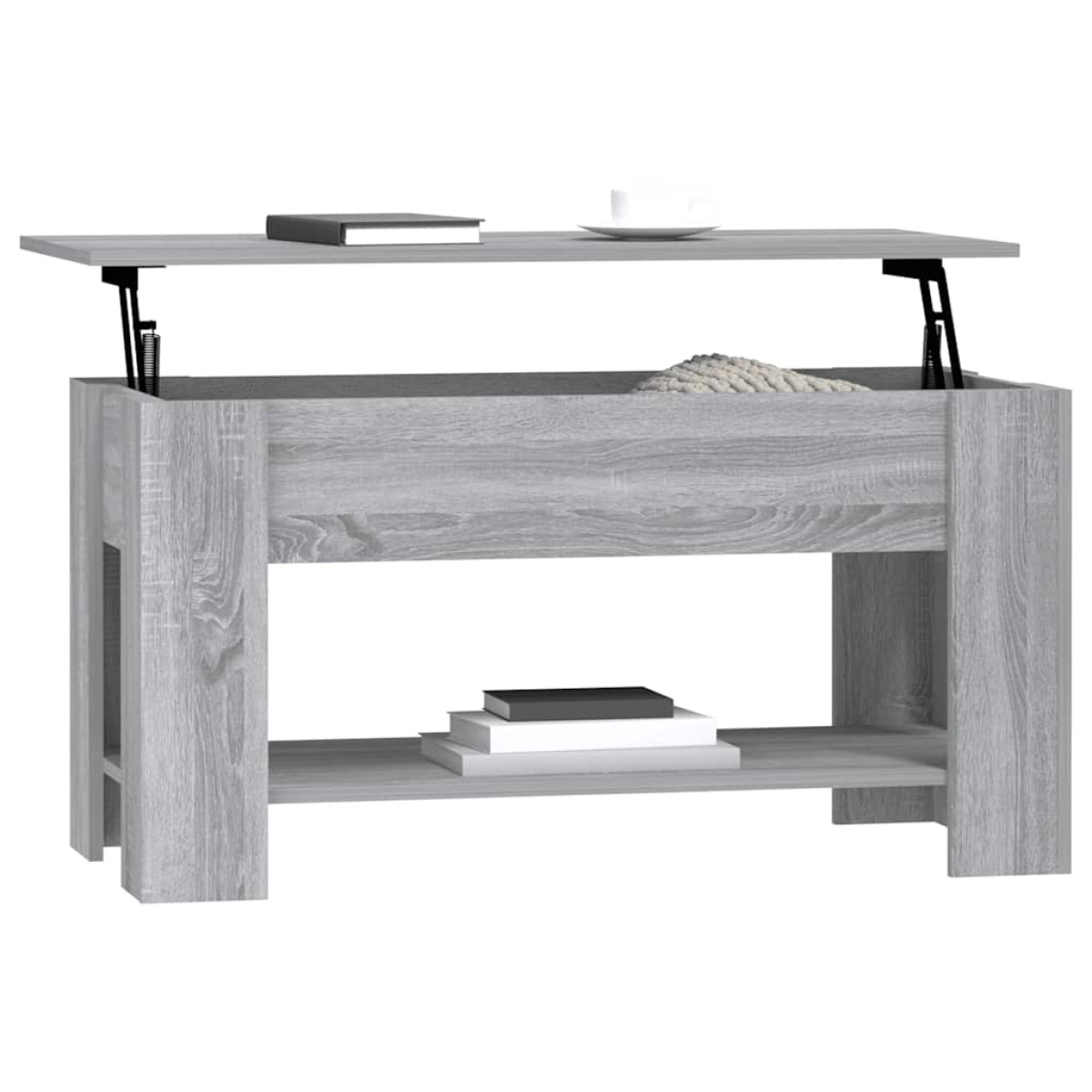 vidaXL Τραπεζάκι Σαλονιού Γκρι Sonoma 101x49x52 εκ. Επεξεργασμένο Ξύλο