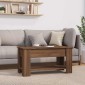 vidaXL Τραπεζάκι Σαλονιού Καφέ Δρυς 101x49x52 εκ. Επεξεργασμένο Ξύλο