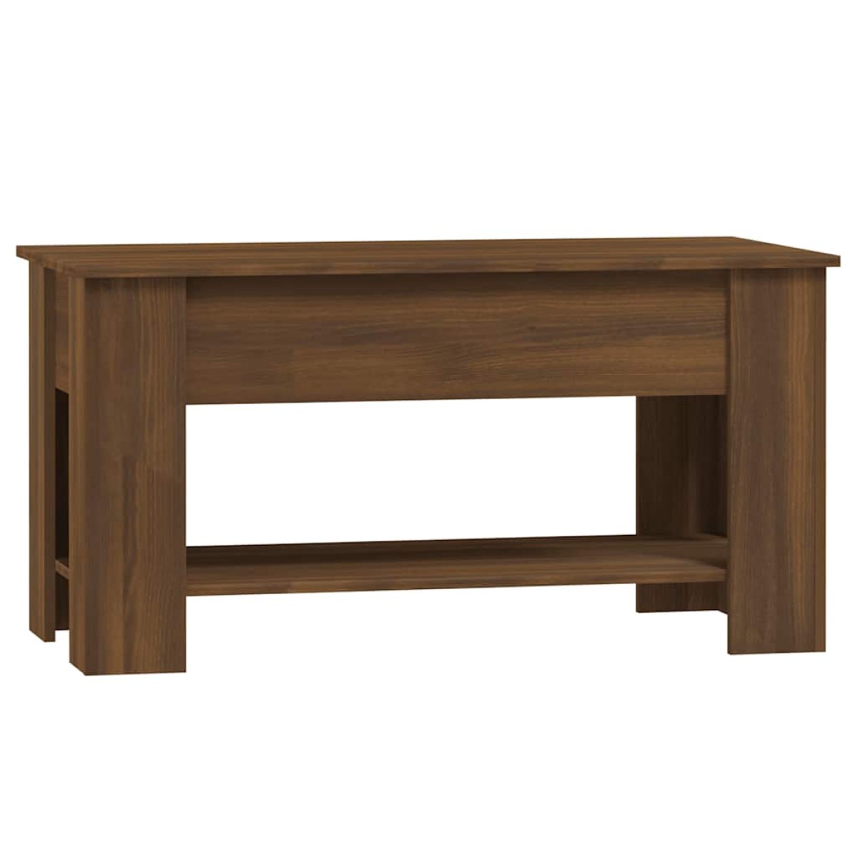 vidaXL Τραπεζάκι Σαλονιού Καφέ Δρυς 101x49x52 εκ. Επεξεργασμένο Ξύλο