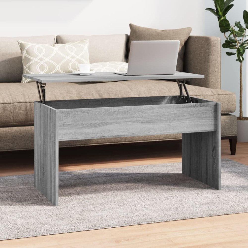 vidaXL Τραπεζάκι Σαλονιού Γκρι Sonoma 102x50,5x52,5 εκ. Επεξ. Ξύλο