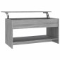 vidaXL Τραπεζάκι Σαλονιού Γκρι Sonoma102x50x52,5 εκ.Επεξεργασμένο Ξύλο