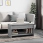 vidaXL Τραπεζάκι Σαλονιού Γκρι Sonoma102x50x52,5 εκ.Επεξεργασμένο Ξύλο