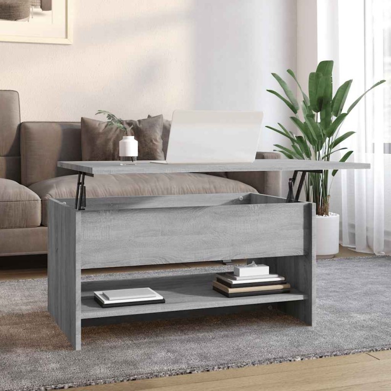 vidaXL Τραπεζάκι Σαλονιού Γκρι Sonoma 80x50x40 εκ.Επεξεργασμένο Ξύλο