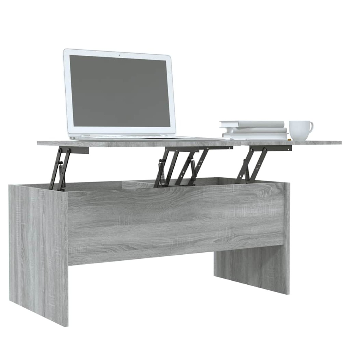 vidaXL Τραπεζάκι Σαλονιού ΓκριSonoma102x50,5x46,5εκ.Επεξεργασμένο Ξύλο