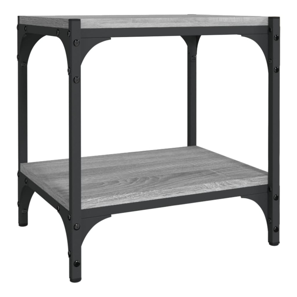vidaXL Έπιπλο Τηλεόρασης Γκρι Sonoma 40x33x41 εκ. Επεξ. Ξύλο & Ατσάλι