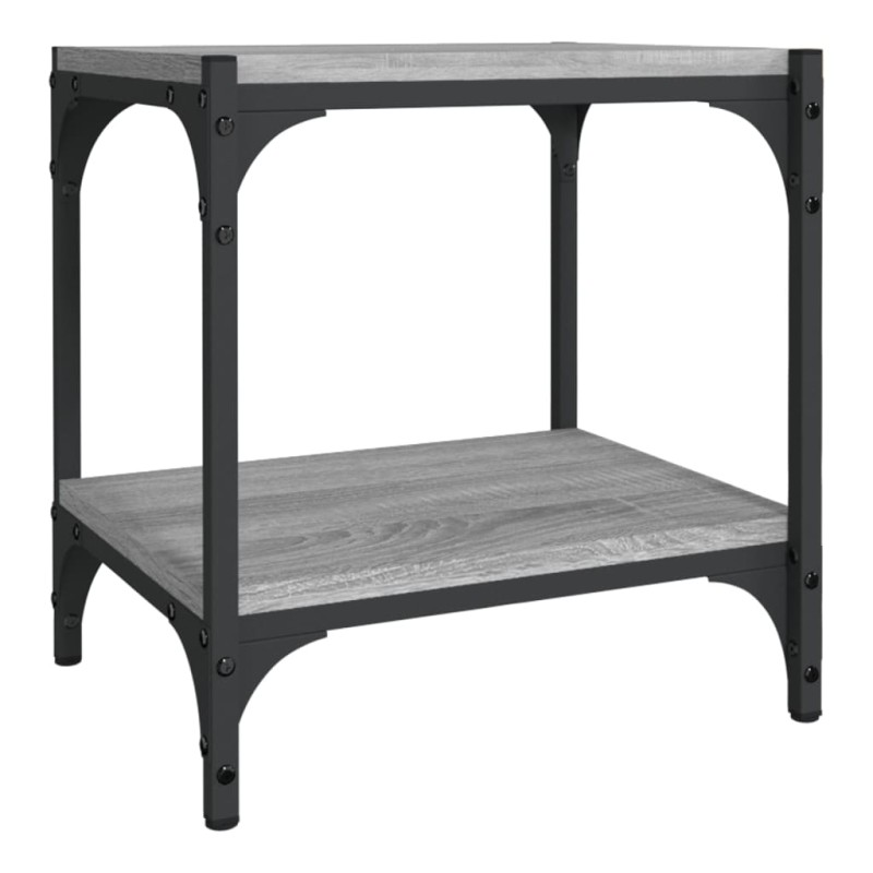 vidaXL Έπιπλο Τηλεόρασης Γκρι Sonoma 40x33x41 εκ. Επεξ. Ξύλο & Ατσάλι