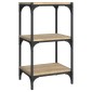 vidaXL Βιβλιοθήκη Sonoma Δρυς 40x33x70,5 εκ. Επεξεργ. Ξύλο & Ατσάλι