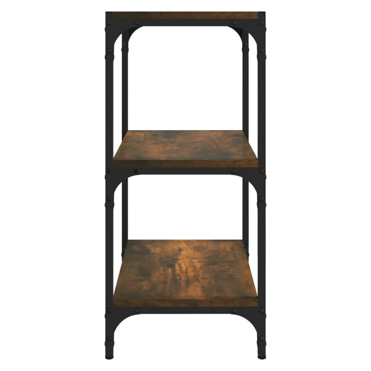 vidaXL Βιβλιοθήκη Καπνιστή Δρυς 40x33x70,5 εκ. Επεξ. Ξύλο & Ατσάλι