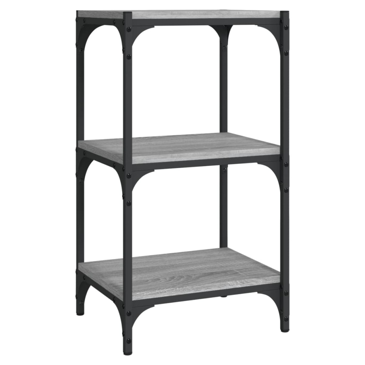 vidaXL Βιβλιοθήκη Γκρι Sonoma 40x33x70,5 εκ. Επεξ. Ξύλο & Ατσάλι
