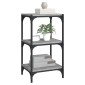 vidaXL Βιβλιοθήκη Γκρι Sonoma 40x33x70,5 εκ. Επεξ. Ξύλο & Ατσάλι