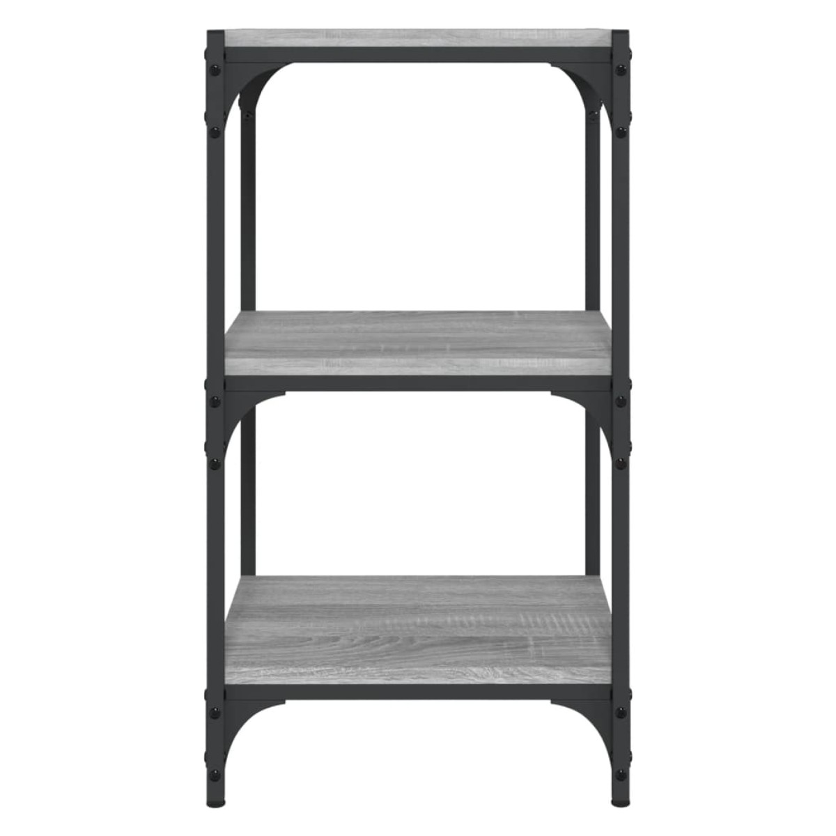 vidaXL Βιβλιοθήκη Γκρι Sonoma 40x33x70,5 εκ. Επεξ. Ξύλο & Ατσάλι