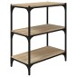 vidaXL Βιβλιοθήκη Sonoma Δρυς 60x33x70,5 εκ. Επεξεργ. Ξύλο & Ατσάλι