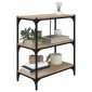 vidaXL Βιβλιοθήκη Sonoma Δρυς 60x33x70,5 εκ. Επεξεργ. Ξύλο & Ατσάλι