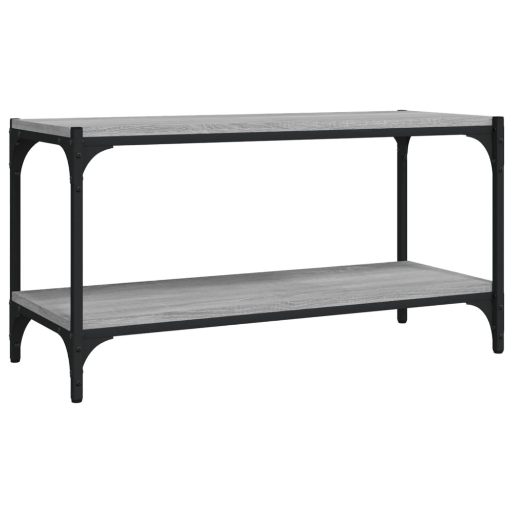 vidaXL Έπιπλο Τηλεόρασης Γκρι Sonoma 80x33x41 εκ. Επεξ. Ξύλο & Ατσάλι