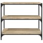 vidaXL Βιβλιοθήκη Sonoma Δρυς 80x33x70,5 εκ. Επεξεργ. Ξύλο & Ατσάλι
