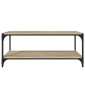 vidaXL Έπιπλο Τηλεόρασης Sonoma Δρυς 100x33x41 εκ. Επεξ. Ξύλο & Ατσάλι