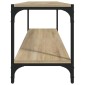 vidaXL Έπιπλο Τηλεόρασης Sonoma Δρυς 100x33x41 εκ. Επεξ. Ξύλο & Ατσάλι