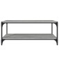 vidaXL Έπιπλο Τηλεόρασης Γκρι Sonoma 100x33x41 εκ. Επεξ. Ξύλο & Ατσάλι