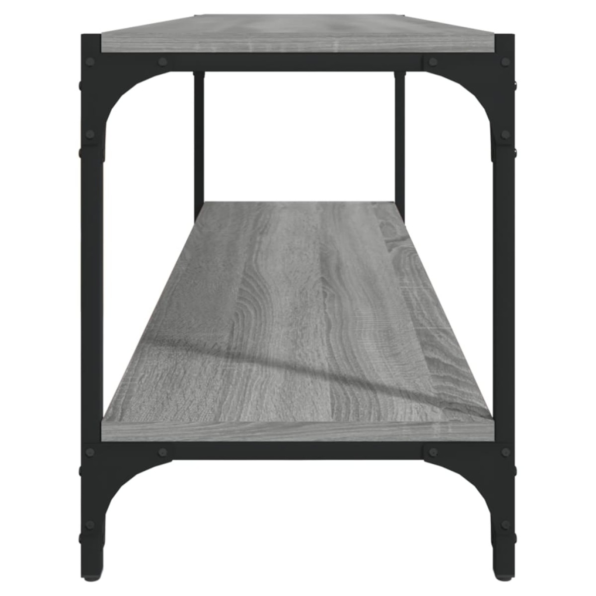 vidaXL Έπιπλο Τηλεόρασης Γκρι Sonoma 100x33x41 εκ. Επεξ. Ξύλο & Ατσάλι