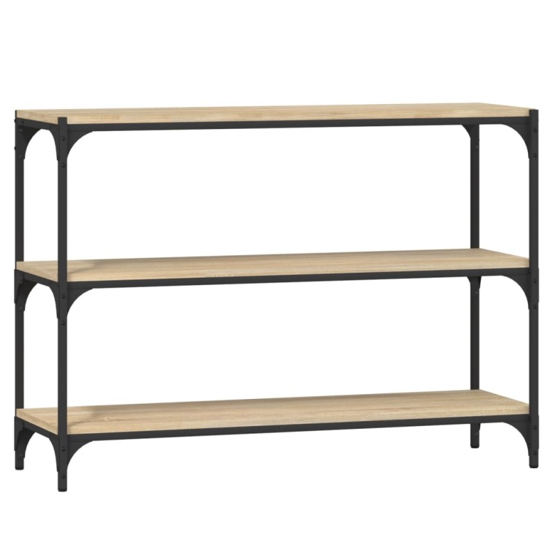 vidaXL Βιβλιοθήκη Sonoma Δρυς 100x33x70,5 εκ. Επεξεργ. Ξύλο & Ατσάλι