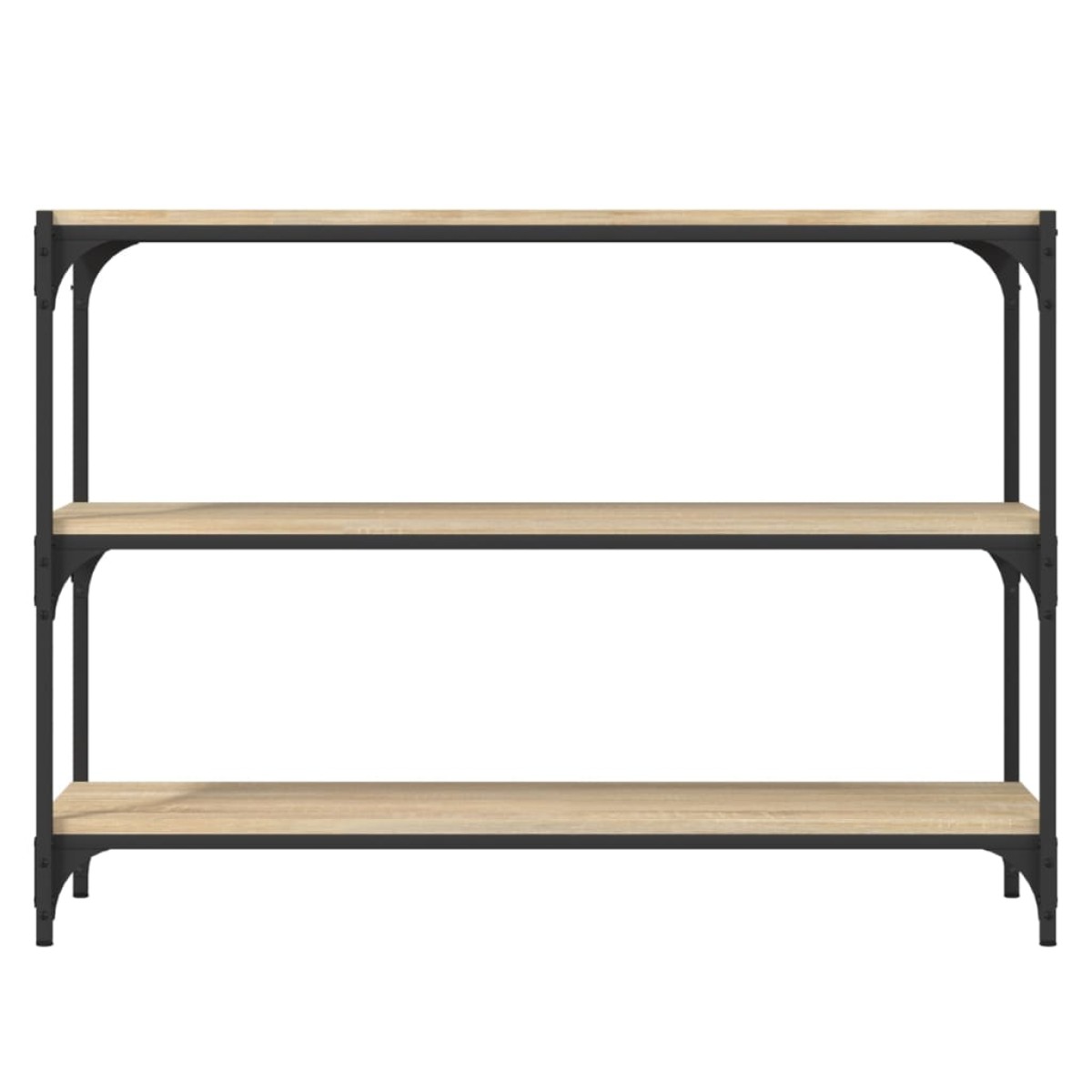 vidaXL Βιβλιοθήκη Sonoma Δρυς 100x33x70,5 εκ. Επεξεργ. Ξύλο & Ατσάλι