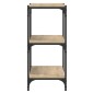 vidaXL Βιβλιοθήκη Sonoma Δρυς 100x33x70,5 εκ. Επεξεργ. Ξύλο & Ατσάλι