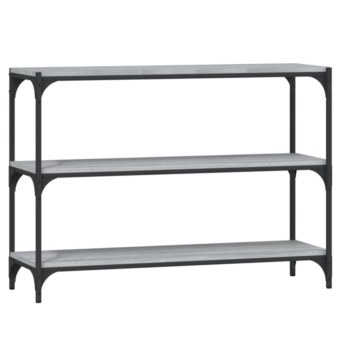 vidaXL Βιβλιοθήκη Γκρι Sonoma 100 x 33 x 70,5 εκ. Επεξ. Ξύλο & Ατσάλι