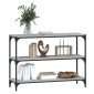 vidaXL Βιβλιοθήκη Γκρι Sonoma 100 x 33 x 70,5 εκ. Επεξ. Ξύλο & Ατσάλι