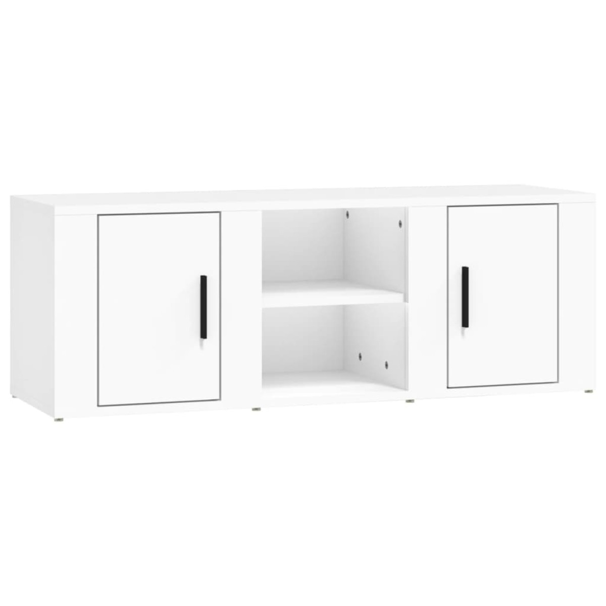 vidaXL Έπιπλο Τηλεόρασης Λευκό 100 x 31,5 x 35 εκ. Επεξεργασμένο Ξύλο