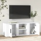 vidaXL Έπιπλο Τηλεόρασης Λευκό 100 x 31,5 x 35 εκ. Επεξεργασμένο Ξύλο