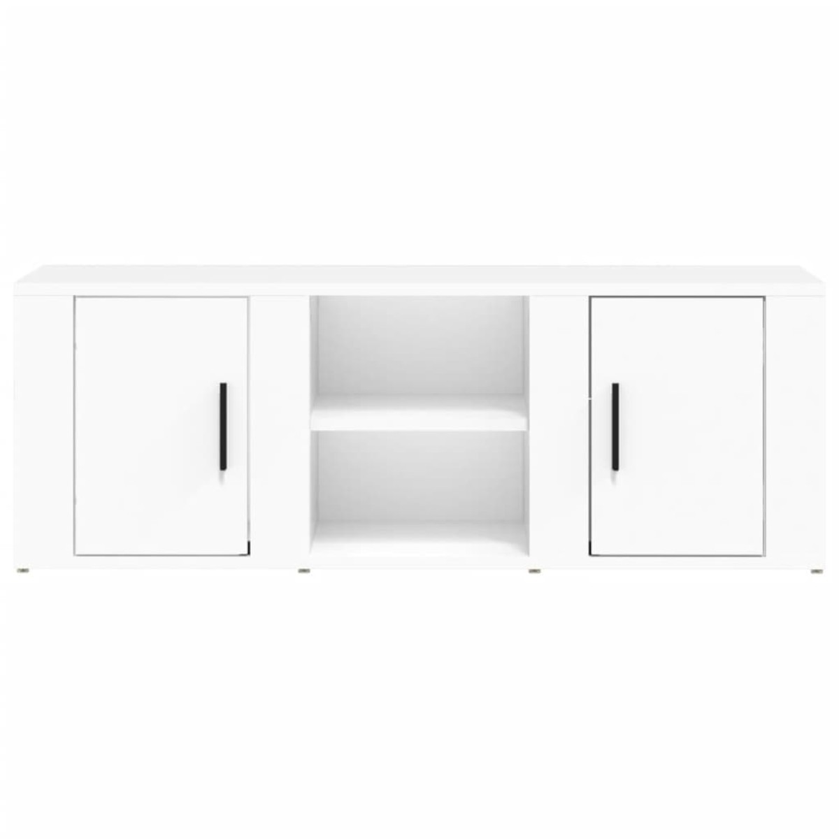 vidaXL Έπιπλο Τηλεόρασης Λευκό 100 x 31,5 x 35 εκ. Επεξεργασμένο Ξύλο