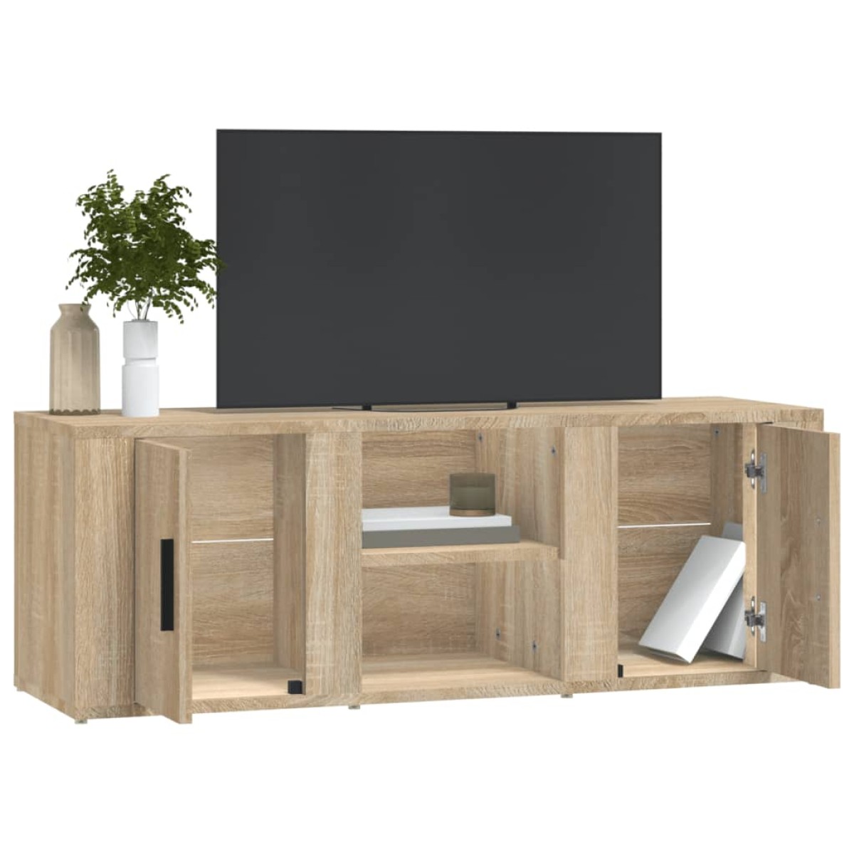 vidaXL Έπιπλο Τηλεόρασης Sonoma Δρυς 100x31,5x35 εκ. Επεξ. Ξύλο