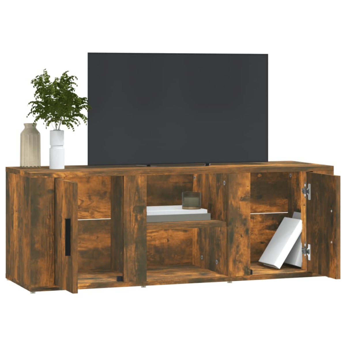 vidaXL Έπιπλο Τηλεόρασης Καπνιστή Δρυς 100x31,5x35 εκ. Επεξ. Ξύλο