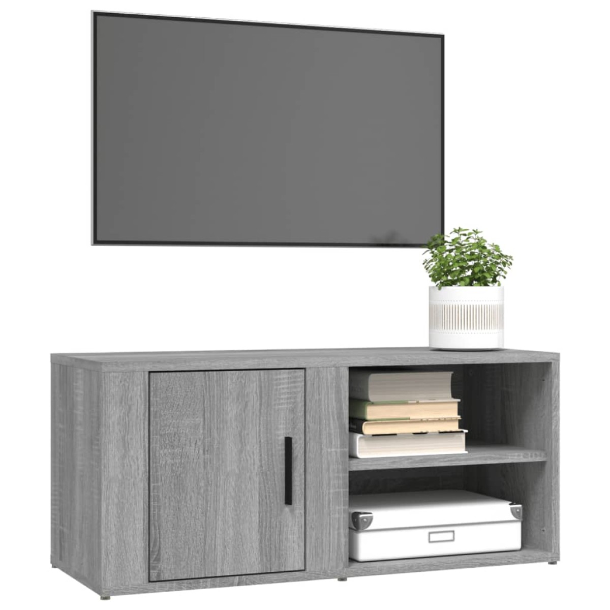 vidaXL Έπιπλα Τηλεόρασης 2 τεμ. Γκρι Sonoma 80x31,5x36 εκ. Επεξ. Ξύλο
