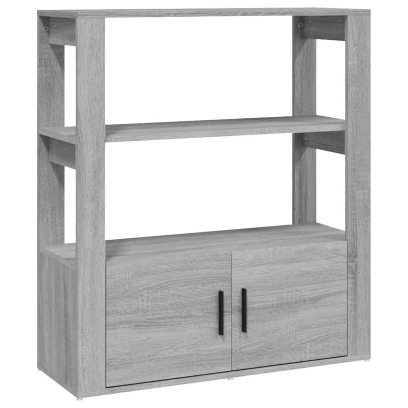 vidaXL Ντουλάπι Γκρι Sonoma 80x30x90 εκ. από Επεξεργασμένο Ξύλο