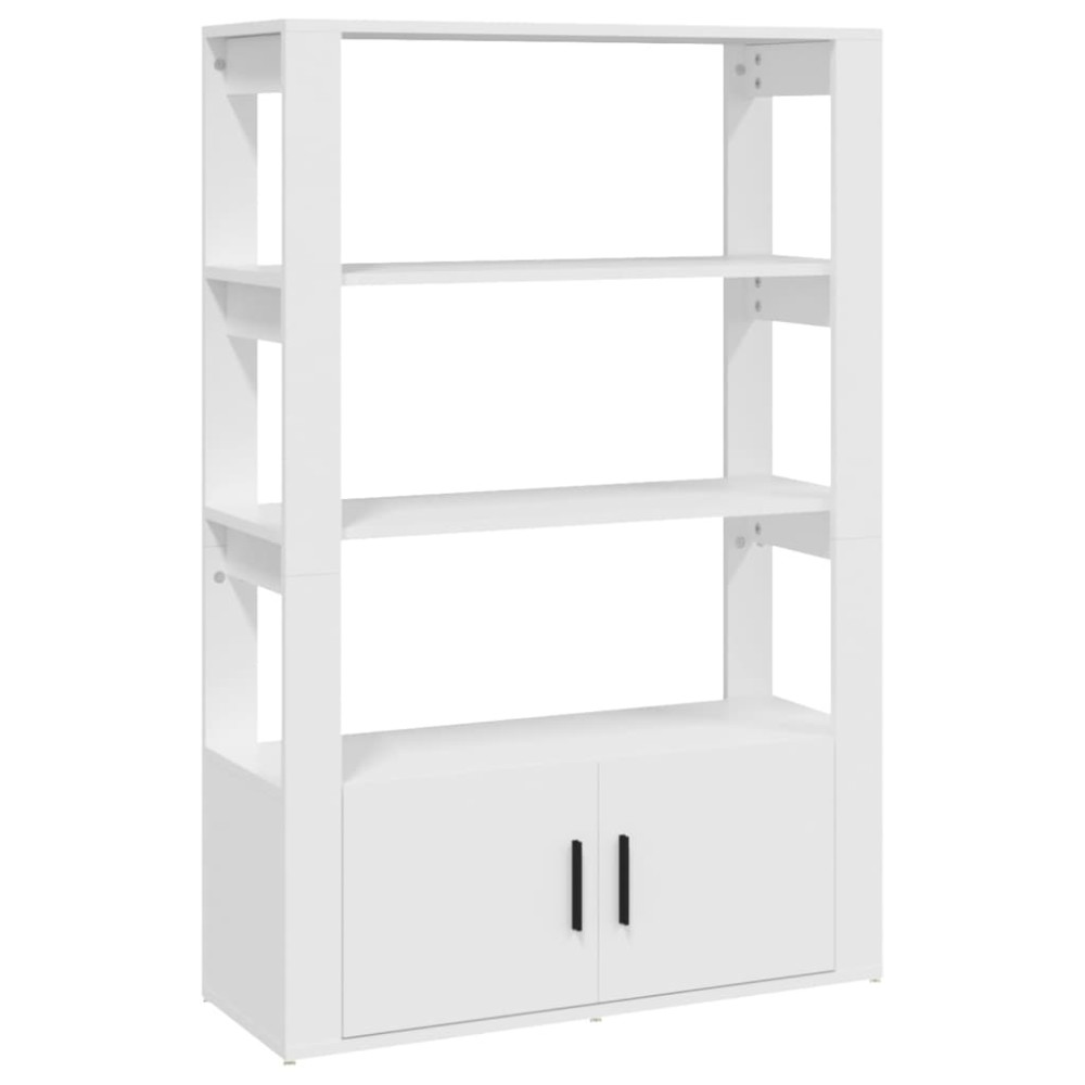 vidaXL Ντουλάπι Λευκό 80 x 30 x 119,5 εκ. από Επεξεργασμένο Ξύλο