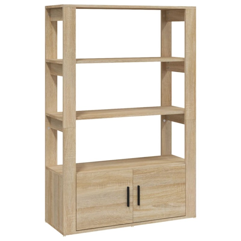 vidaXL Ντουλάπι Sonoma Δρυς 80x30x119,5 εκ. από Επεξεργασμένο Ξύλο