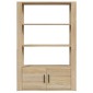 vidaXL Ντουλάπι Sonoma Δρυς 80x30x119,5 εκ. από Επεξεργασμένο Ξύλο