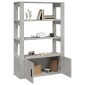 vidaXL Ντουλάπι Γκρι Σκυροδέματος 80x30x119,5 εκ. Επεξεργασμένο Ξύλο