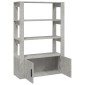 vidaXL Ντουλάπι Γκρι Σκυροδέματος 80x30x119,5 εκ. Επεξεργασμένο Ξύλο