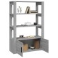 vidaXL Ντουλάπι Γκρι Sonoma 80x30x119,5 εκ. από Επεξεργασμένο Ξύλο