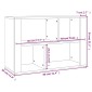 vidaXL Ντουλάπι Γκρι Σκυροδέματος 80x30x54 εκ. Επεξεργασμένο Ξύλο