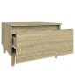 vidaXL Βοηθητικό Τραπέζι Sonoma Δρυς 50x46x35 εκ. Επεξεργασμένο Ξύλο