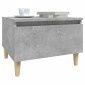 vidaXL Τραπέζια Βοηθητικά 2 τεμ. Γκρι Σκυροδ. 50x46x35 εκ. Επεξ. Ξύλο